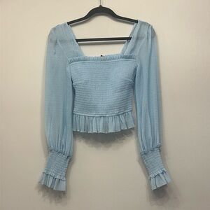 The east order blue top size xs